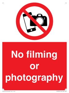 PV7870: No filming or photography
