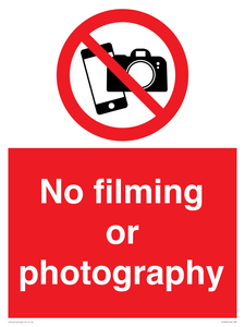 PV7870: No filming or photography
