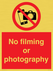 PV7870: No filming or photography