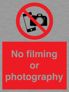 PV7870: No filming or photography