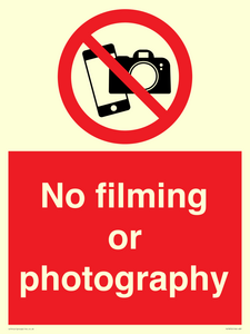 PV7870: No filming or photography