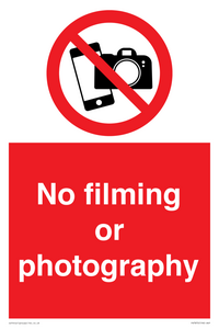 PV7870: No filming or photography