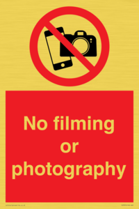 PV7870: No filming or photography