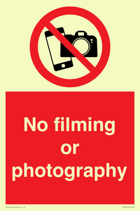 PV7870: No filming or photography