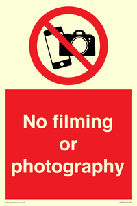 PV7870: No filming or photography