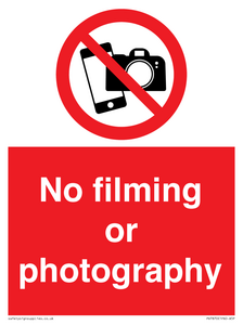 PV7870: No filming or photography