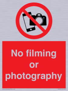 PV7870: No filming or photography