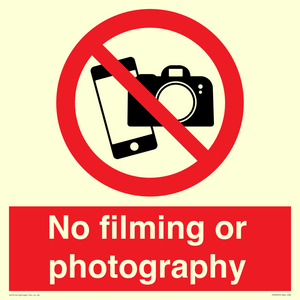 PV7870: No filming or photography