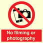 PV7870: No filming or photography