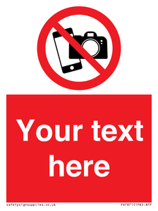 PV7871: Custom No filming or photography