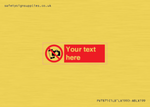 PV7871: Custom No filming or photography