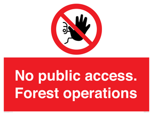 PV7905: No public access. Forest operations