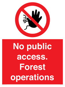 PV7905: No public access. Forest operations