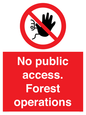 PV7905: No public access. Forest operations