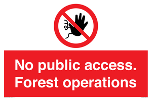PV7905: No public access. Forest operations