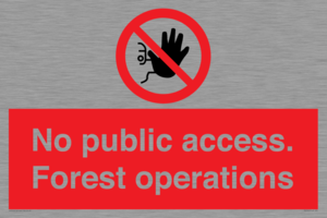 PV7905: No public access. Forest operations