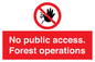 PV7905: No public access. Forest operations