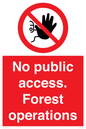PV7905: No public access. Forest operations
