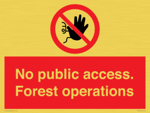 PV7905: No public access. Forest operations