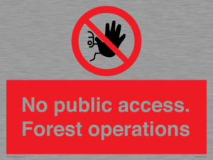 PV7905: No public access. Forest operations