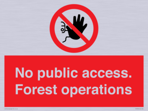 PV7905: No public access. Forest operations