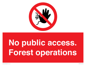 PV7905: No public access. Forest operations