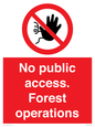 PV7905: No public access. Forest operations