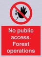 PV7905: No public access. Forest operations