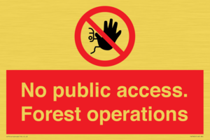 PV7905: No public access. Forest operations