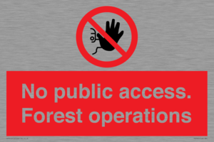 PV7905: No public access. Forest operations