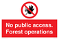 PV7905: No public access. Forest operations