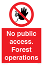 PV7905: No public access. Forest operations