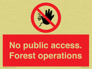 PV7905: No public access. Forest operations