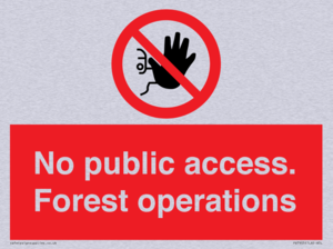 PV7905: No public access. Forest operations