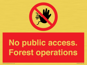 PV7905: No public access. Forest operations