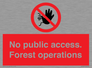 PV7905: No public access. Forest operations