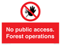 PV7905: No public access. Forest operations