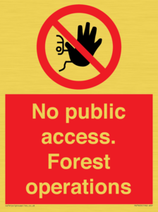 PV7905: No public access. Forest operations