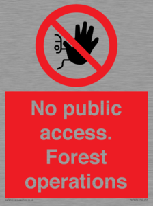 PV7905: No public access. Forest operations