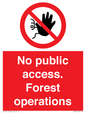 PV7905: No public access. Forest operations