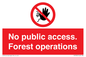 PV7905: No public access. Forest operations