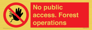 PV7905: No public access. Forest operations