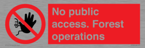 PV7905: No public access. Forest operations