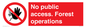 PV7905: No public access. Forest operations