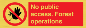 PV7905: No public access. Forest operations