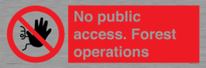 PV7905: No public access. Forest operations