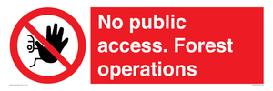PV7905: No public access. Forest operations