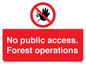 PV7905: No public access. Forest operations