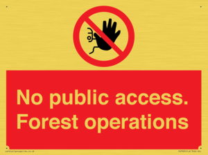 PV7905: No public access. Forest operations