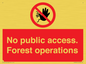PV7905: No public access. Forest operations